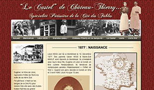Exemple de création de site internet : Le Castel de Léon HESS