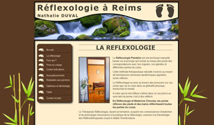 Exemple de création de site internet : réflexologie Reims