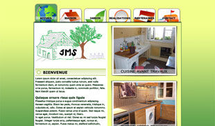 Exemple de création de site internet : tous travaux maison et jardin