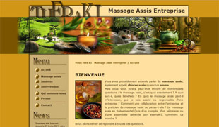 Exemple de création de site internet : massage assis en entreprise