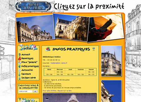 Exemple de creation site Internet Reims : Avenue Jean Jaurès de Reims